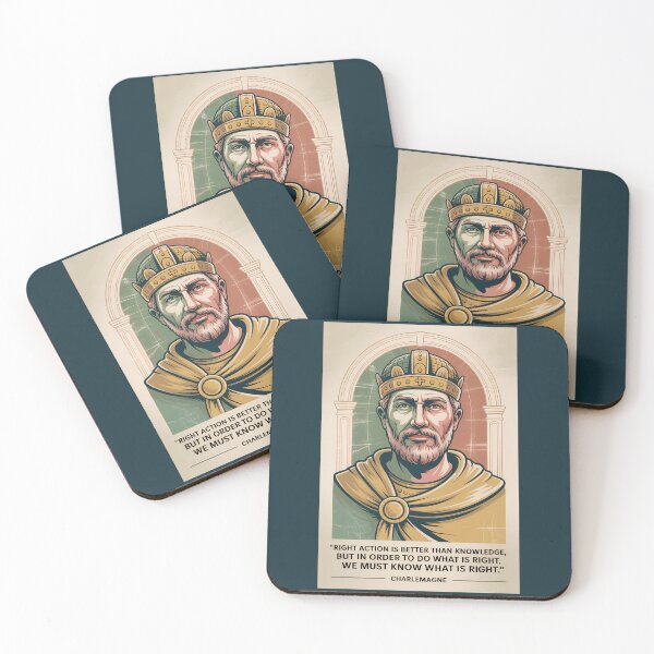 Item preview, Charlemagne Quote Holy Roman Emperor Illustration Vintage designed and sold by KrisSidDesigns.