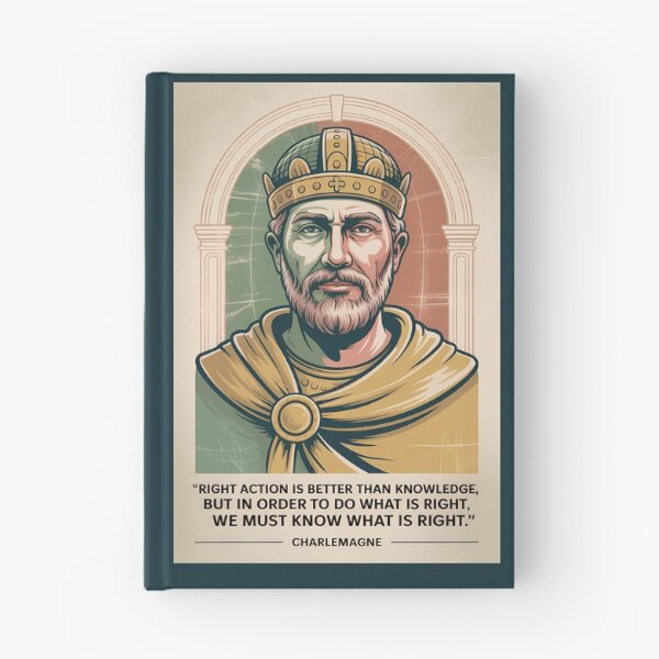 Item preview, Charlemagne Quote Holy Roman Emperor Illustration Vintage designed and sold by KrisSidDesigns.