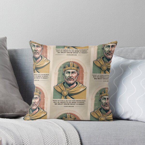 Item preview, Charlemagne Quote Holy Roman Emperor Illustration Vintage designed and sold by KrisSidDesigns.