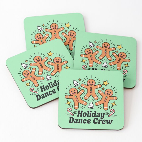 Item preview, Whimsical Christmas Dance with Iced Gingerbread Characters designed and sold by SplashTastic.