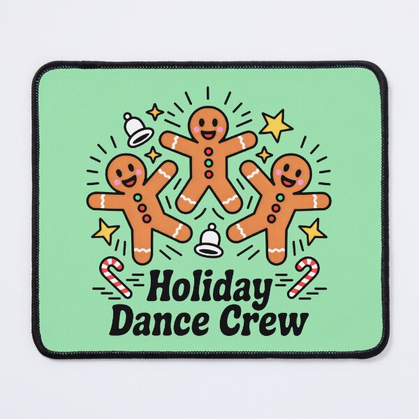 Item preview, Whimsical Christmas Dance with Iced Gingerbread Characters designed and sold by SplashTastic.