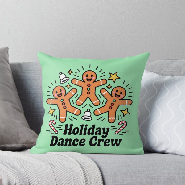 Item preview, Whimsical Christmas Dance with Iced Gingerbread Characters designed and sold by SplashTastic.