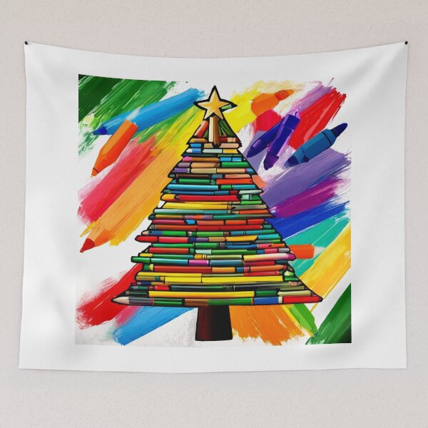 Item preview, Crayon Magic of Christmas Trees. designed and sold by Zofia Sosnecka.