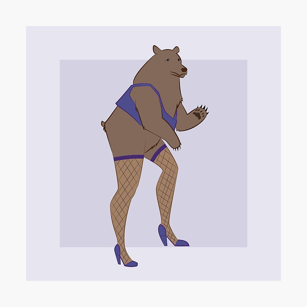 Dancing stripper bear