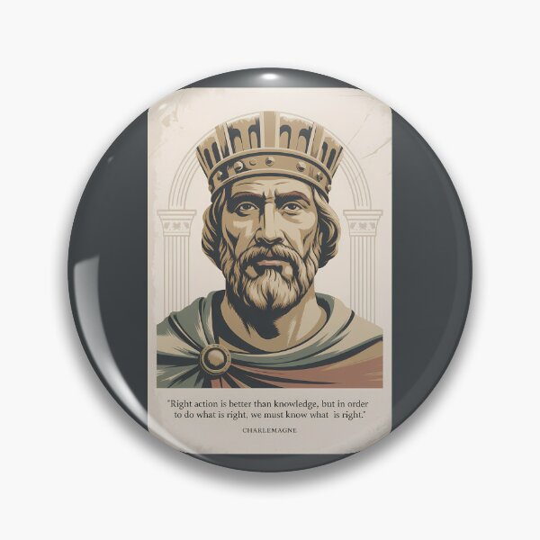 Item preview, Charlemagne Quote Franks Illustration Vintage designed and sold by KrisSidDesigns.