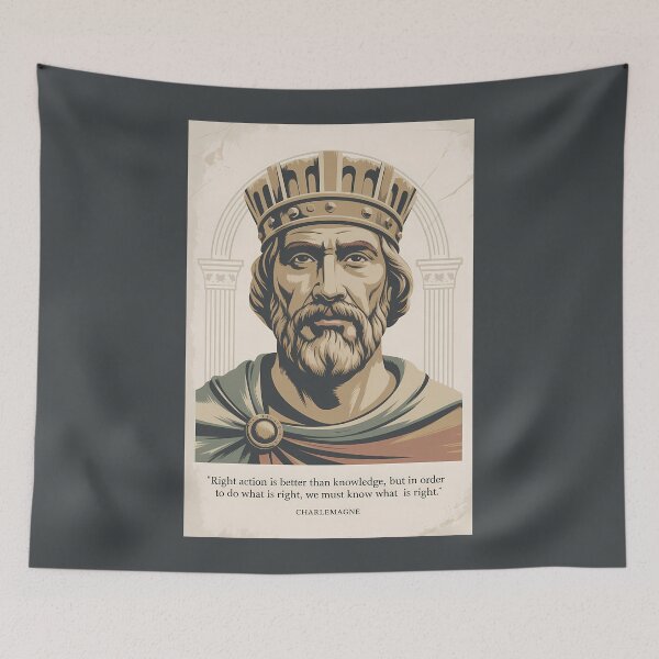Item preview, Charlemagne Quote Franks Illustration Vintage designed and sold by KrisSidDesigns.
