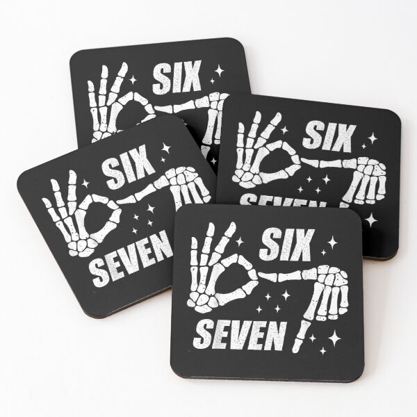 Item preview, Cool Six Seven Number Gen Alpha Slang 6 7 Trending Meme Skeleton Hands Sign designed and sold by ivotee.
