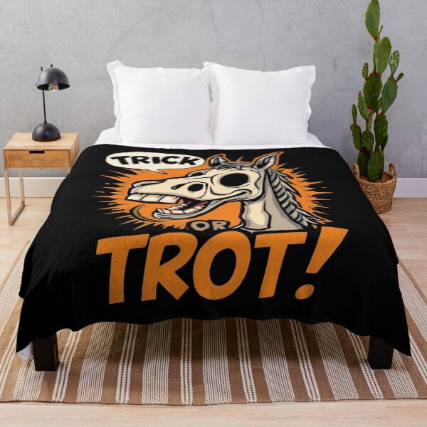 Item preview, Trick Or Trot, halloween horse riding, horse lover, equestrian designed and sold by YvkafromPoland.