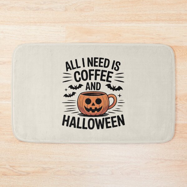 Item preview, All I Need Is Coffee and Halloween – Spooky Coffee Lover Design designed and sold by Jollys-ArtShop.