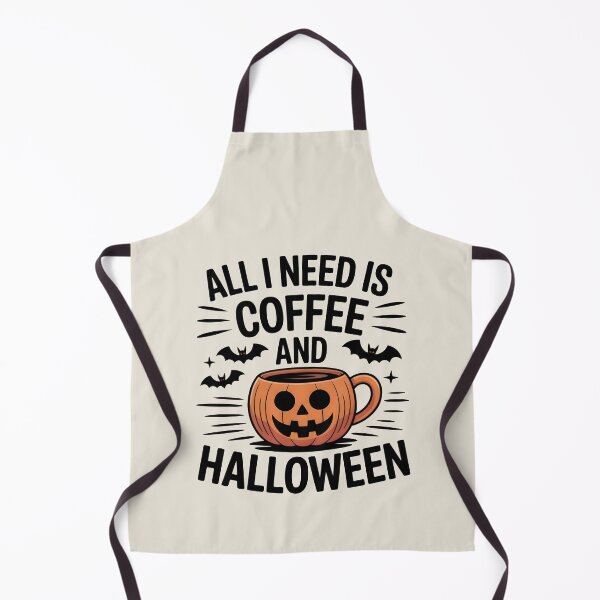 Item preview, All I Need Is Coffee and Halloween – Spooky Coffee Lover Design designed and sold by Jollys-ArtShop.