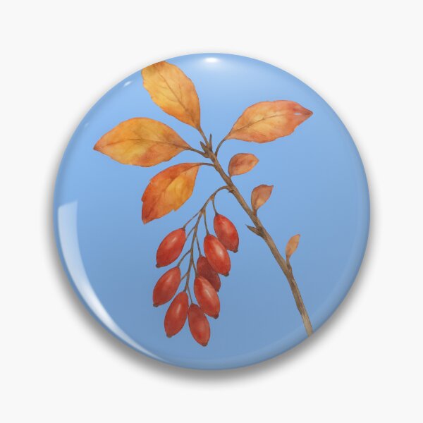Item preview, An Autumn Barberry Branch in Watercolor designed and sold by IraBum.