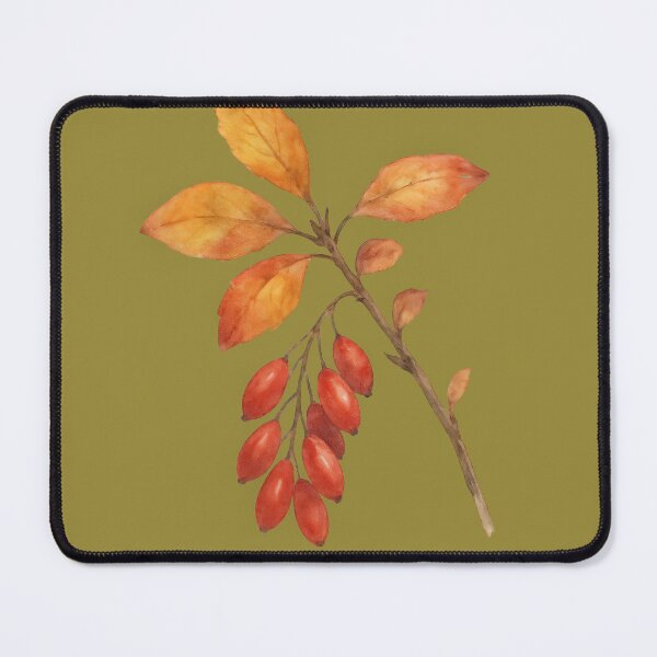 Item preview, An Autumn Barberry Branch in Watercolor designed and sold by IraBum.