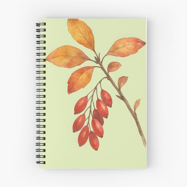 Item preview, An Autumn Barberry Branch in Watercolor designed and sold by IraBum.