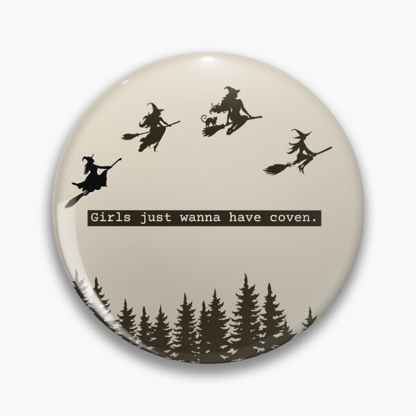 Item preview, Flying Witch Coven - Dark Wtich - Black Witch designed and sold by MoonfernShop.