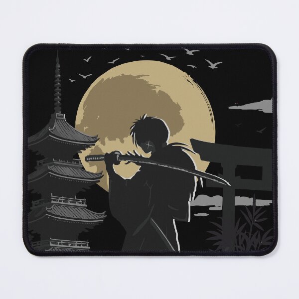 Item preview, Rurouni Kenshin Under the Moon – Samurai Japanese Art Print designed and sold by T-Chou.