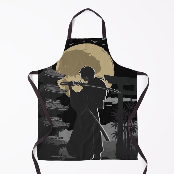 Item preview, Rurouni Kenshin Under the Moon – Samurai Japanese Art Print designed and sold by T-Chou.