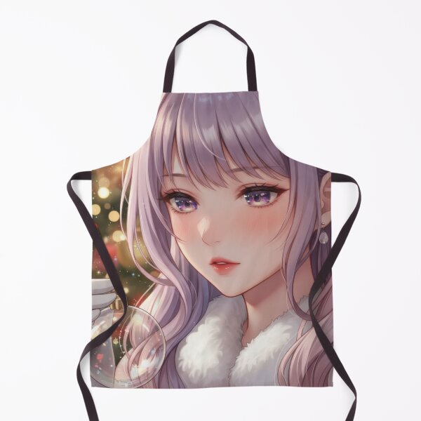 Item preview, An artistic Christmas portrait of a magical Waifu designed and sold by GerwantSHOP.