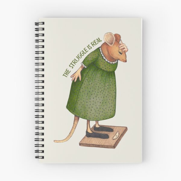 Item preview, Weight Loss Struggle is Real, with Mouse on Scale designed and sold by JoyfulWhimsy.