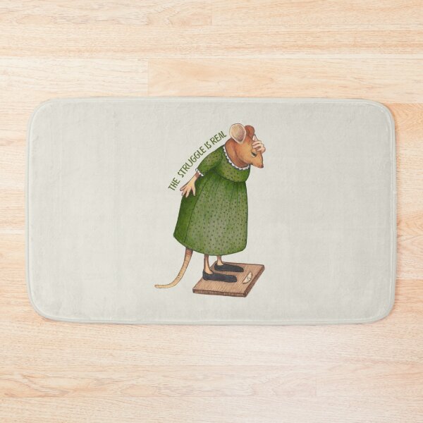 Item preview, Weight Loss Struggle is Real, with Mouse on Scale designed and sold by JoyfulWhimsy.