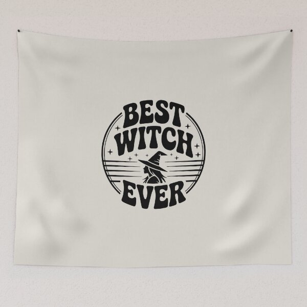 Item preview, Best Witch Ever – Retro Halloween Witch Design designed and sold by Jollys-ArtShop.
