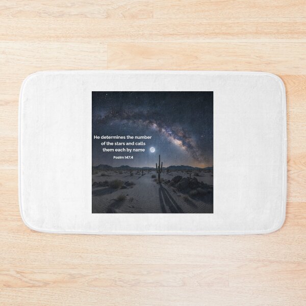 Item preview, He Calls the Stars by Name — Psalm 147:4 Desert Night Christian Art designed and sold by Illustrated Faith.