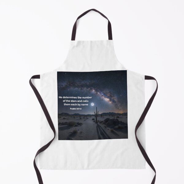 Item preview, He Calls the Stars by Name — Psalm 147:4 Desert Night Christian Art designed and sold by Illustrated Faith.