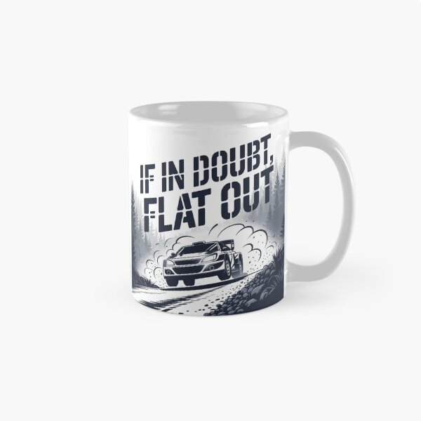 Artikelvorschau, Rallye-Rennen im Zweifelsfall Flat Out Design | Schottland Motorsport Rallyefahrer Kunst entworfen und verkauft von Loom on the Loch.