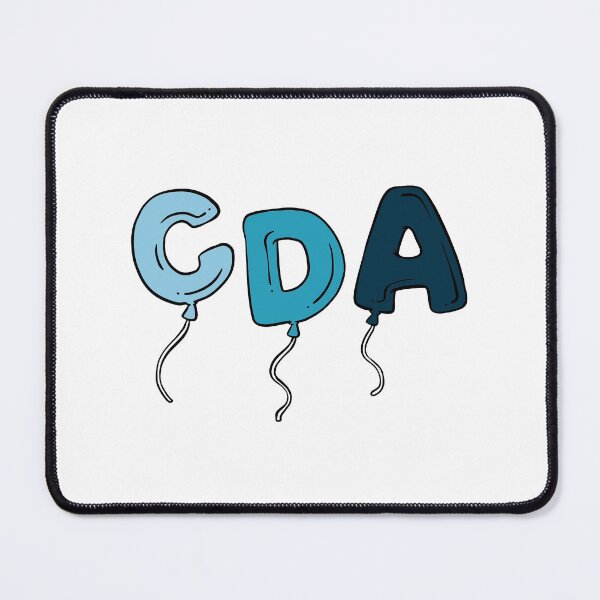 Item preview, Communicative Disorders Assistant CDA Balloon Letters Blue Gradient designed and sold by Stickers By Adri.
