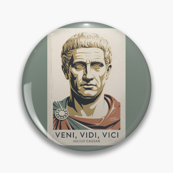 Item preview, Julius Caesar Quote Roman Empire Illustration Vintage designed and sold by KrisSidDesigns.