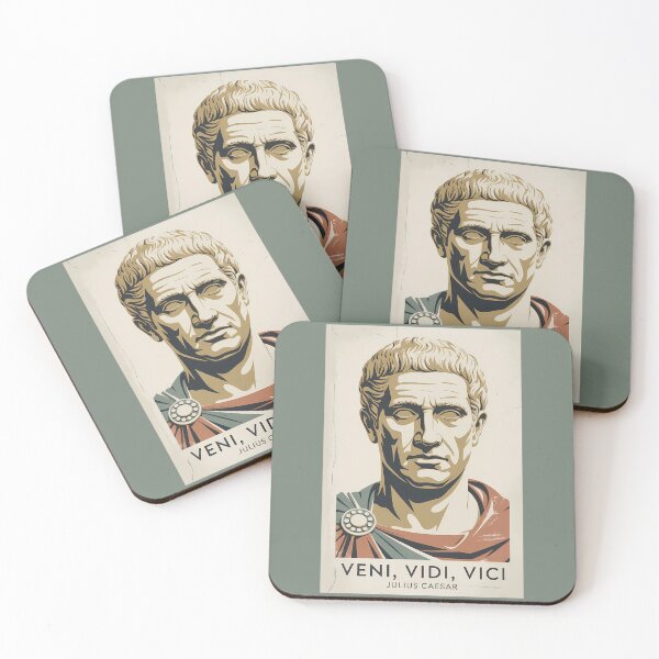 Item preview, Julius Caesar Quote Roman Empire Illustration Vintage designed and sold by KrisSidDesigns.