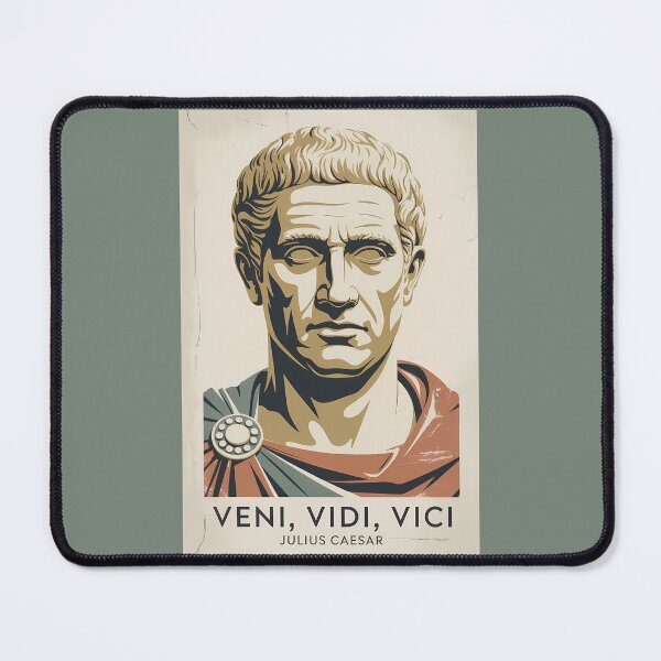 Item preview, Julius Caesar Quote Roman Empire Illustration Vintage designed and sold by KrisSidDesigns.