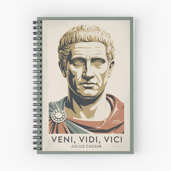 Item preview, Julius Caesar Quote Roman Empire Illustration Vintage designed and sold by KrisSidDesigns.