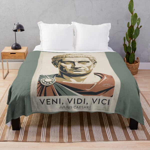 Item preview, Julius Caesar Quote Roman Empire Illustration Vintage designed and sold by KrisSidDesigns.