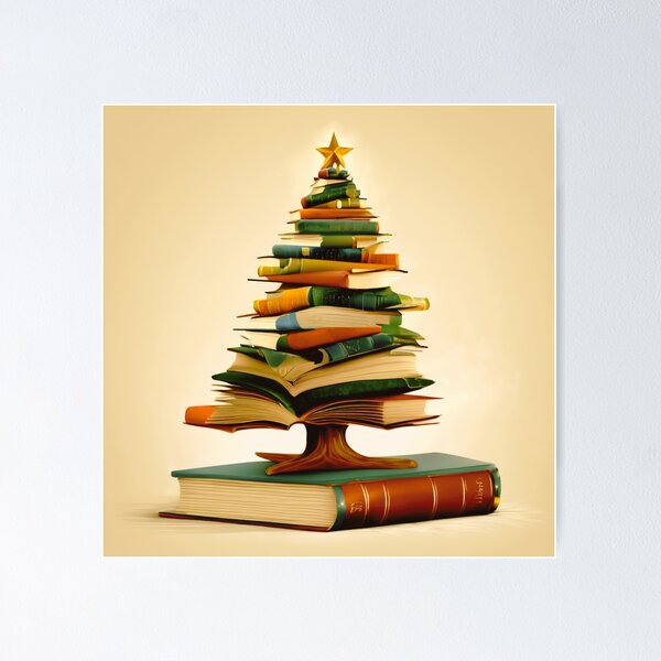 Item preview, A Bookish Christmas Tree for Bookworms. designed and sold by Zofia Sosnecka.