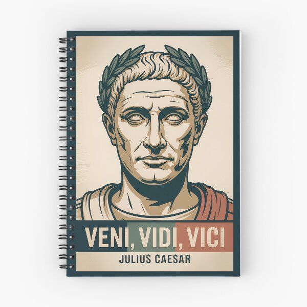 Item preview, Julius Caesar Quote Rome Illustration Vintage designed and sold by KrisSidDesigns.