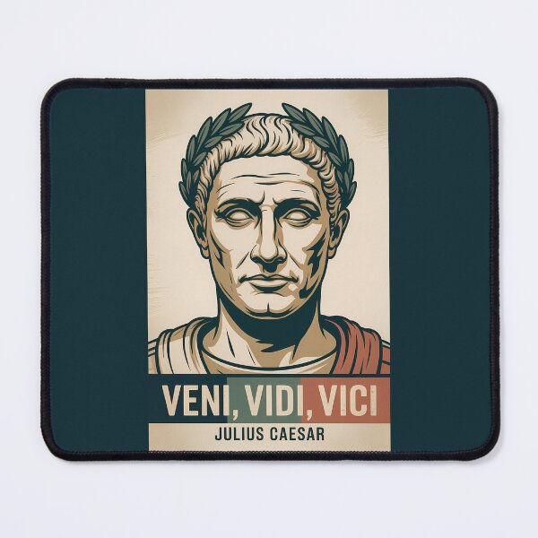 Item preview, Julius Caesar Quote Rome Illustration Vintage designed and sold by KrisSidDesigns.