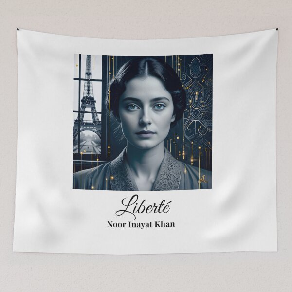 Item preview, Noor Inayat Khan: Spy Princess | "Liberté" Design designed and sold by imprAsiones.