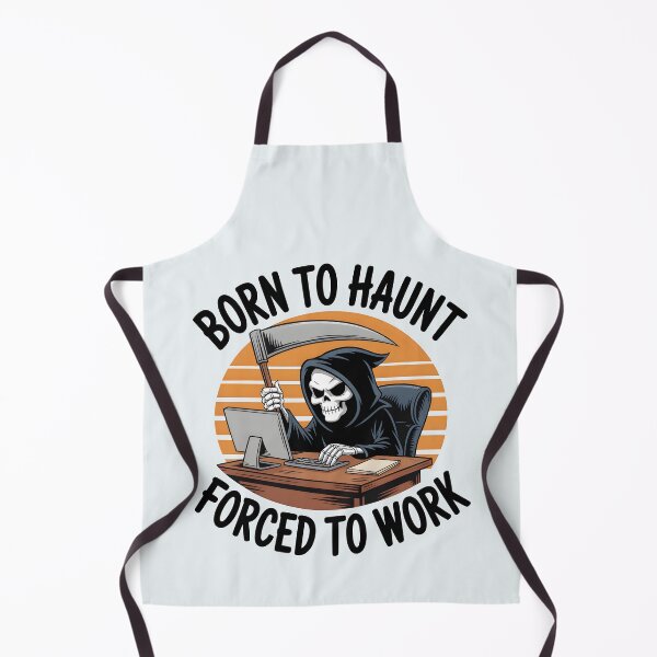 Item preview, Born to Haunt, Forced to Work – Funny Halloween Design designed and sold by Jollys-ArtShop.