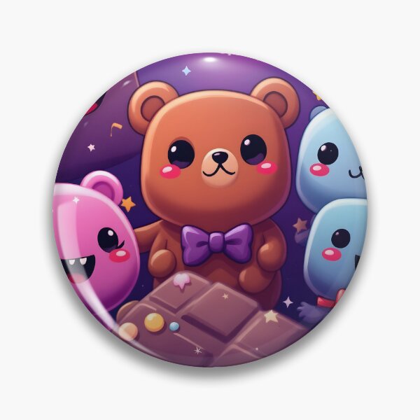 Item preview, Chibi Bear & Candy Kingdom Sticker Pack - Spooky Cute Halloween Gradient Decals designed and sold by MoonlitDoodles1.
