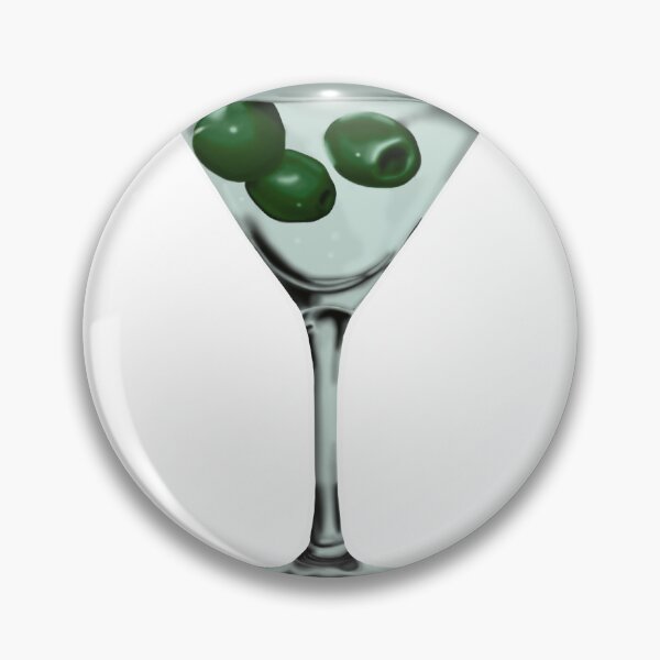 Item preview, Martini Glass Blue designed and sold by SpencerCaroArt.