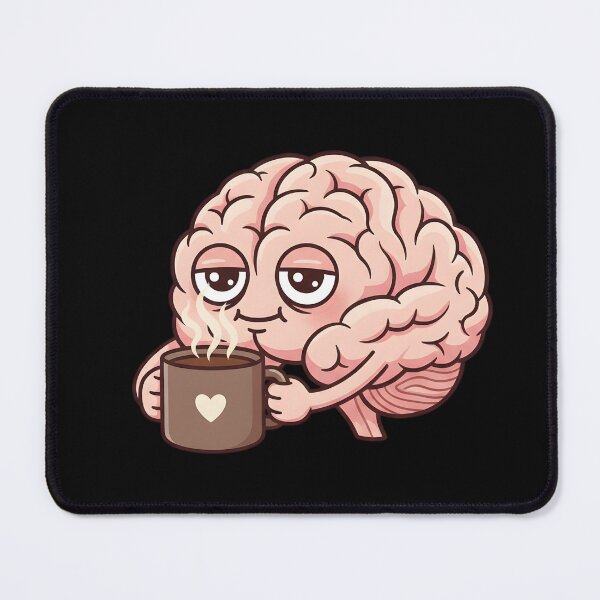 Item preview, Brain Fuel Coffee Addict Humor tee design designed and sold by MofazStyle.