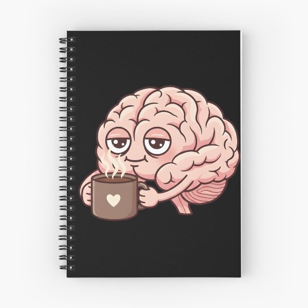 Item preview, Brain Fuel Coffee Addict Humor tee design designed and sold by MofazStyle.