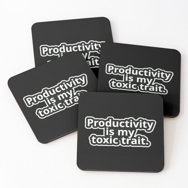 Item preview, Workplace Humor Text – Productivity Is My Toxic Trait. – Bold Typography • Vintage Sticker Aesthetic designed and sold by JacobKAurumhead.