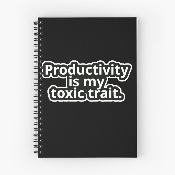 Item preview, Workplace Humor Text – Productivity Is My Toxic Trait. – Bold Typography • Vintage Sticker Aesthetic designed and sold by JacobKAurumhead.