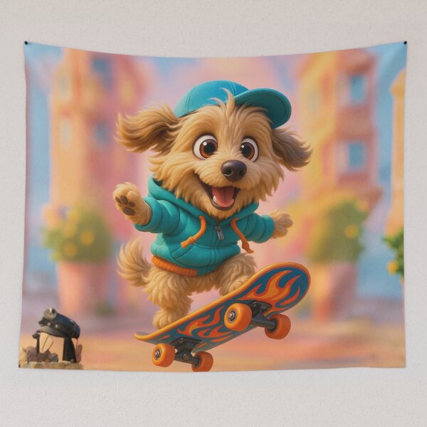 Item preview, Skater Pyrenean Shepherd designed and sold by Sillytoe.