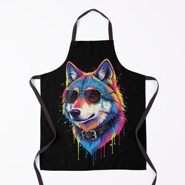 Aperçu de l'œuvre Neon Alpha – Cool Wolf Art créée et vendue par Whisky1111.