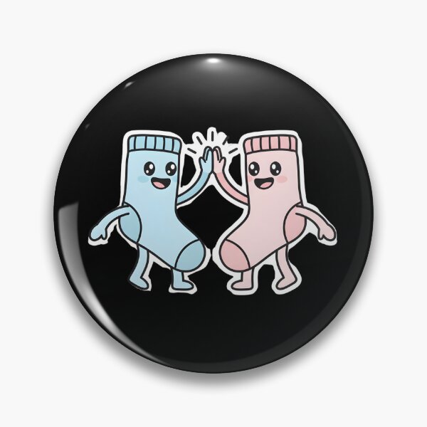 Artikelvorschau, Socken High-Five Niedliches Humor-Design entworfen und verkauft von MofazStyle.
