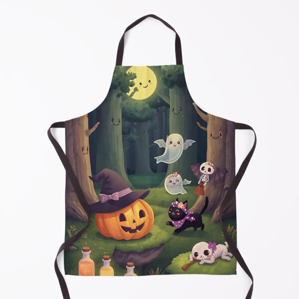Item preview, Magical Woodland Halloween Night Sticker Pack - Cute Witch Pumpkin, Kawaii Ghosts, and Black Cat Decals designed and sold by MoonlitDoodles1.