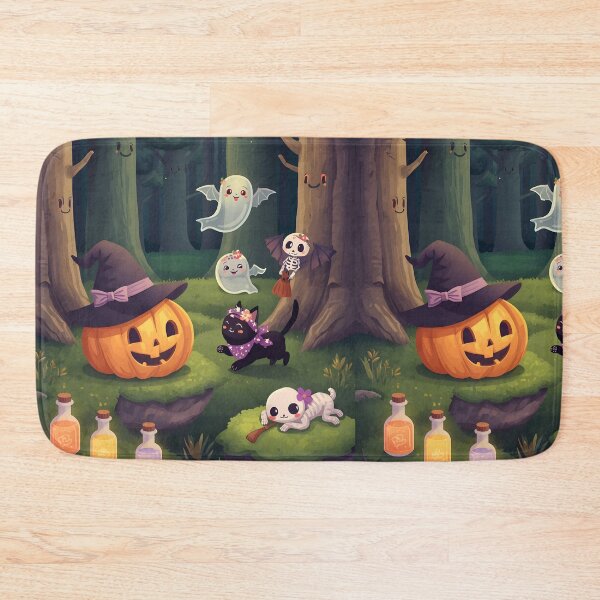 Item preview, Magical Woodland Halloween Night Sticker Pack - Cute Witch Pumpkin, Kawaii Ghosts, and Black Cat Decals designed and sold by MoonlitDoodles1.
