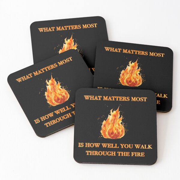 Item preview, What matters most is how well you walk through the fire Charles Bukowski quote designed and sold by KatelynMitalski.